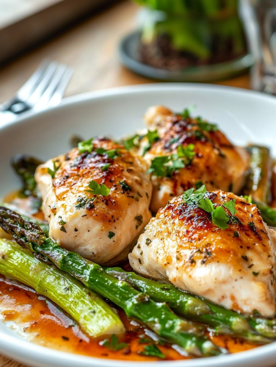 Classic Caesar Chicken with Asparagus Recipe