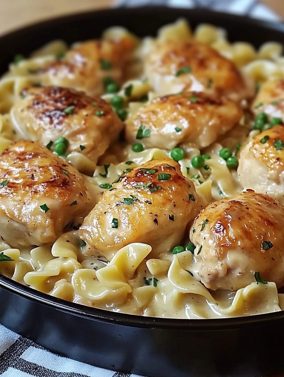 One Pan Chicken with Buttered Noodles Recipe