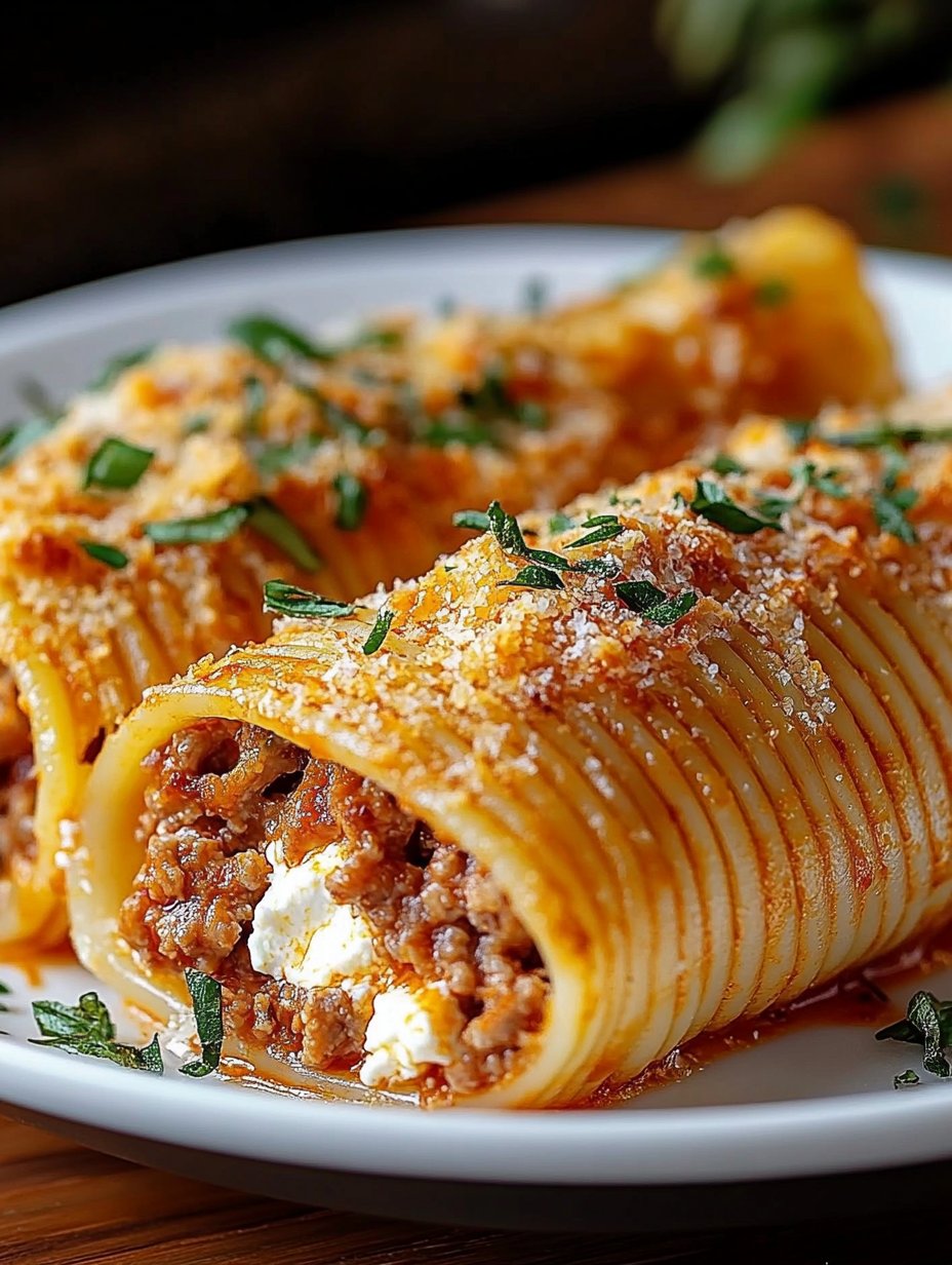 Creamy Ricotta Mince Stuffed Shell Pasta Recipe