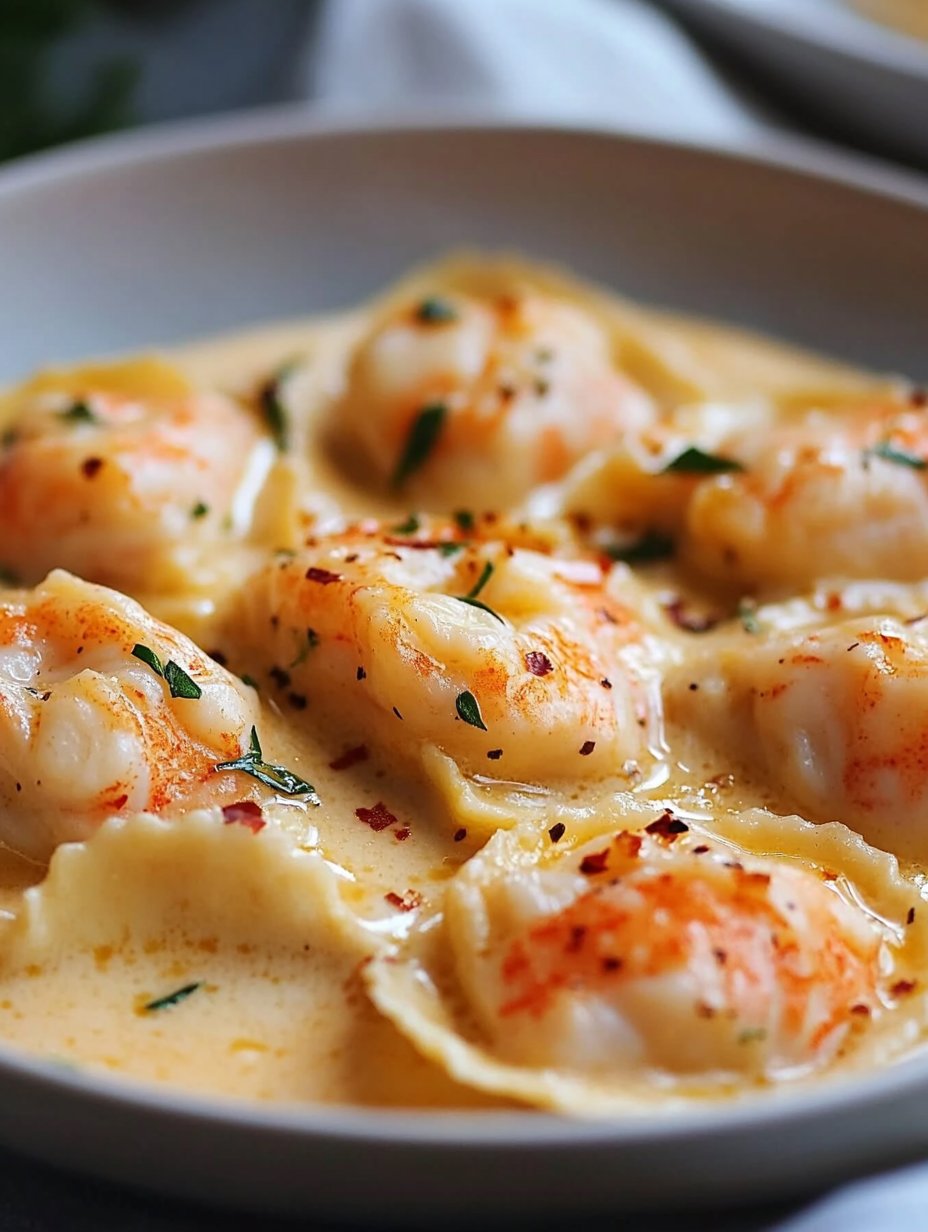 Lobster Ravioli in Garlic Butter Sauce Recipe