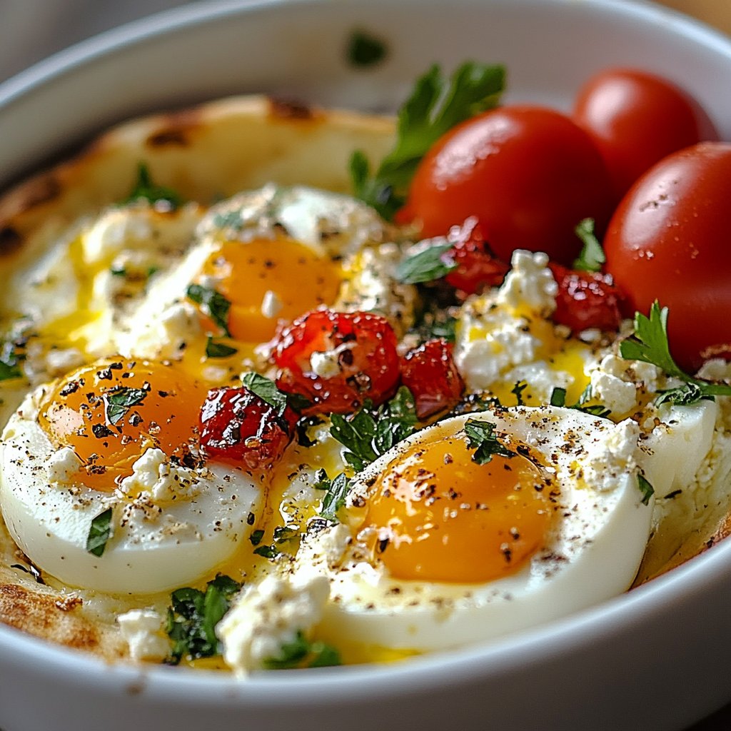 Mediterranean Baked Feta Eggs: A Flavorful Brunch Delight