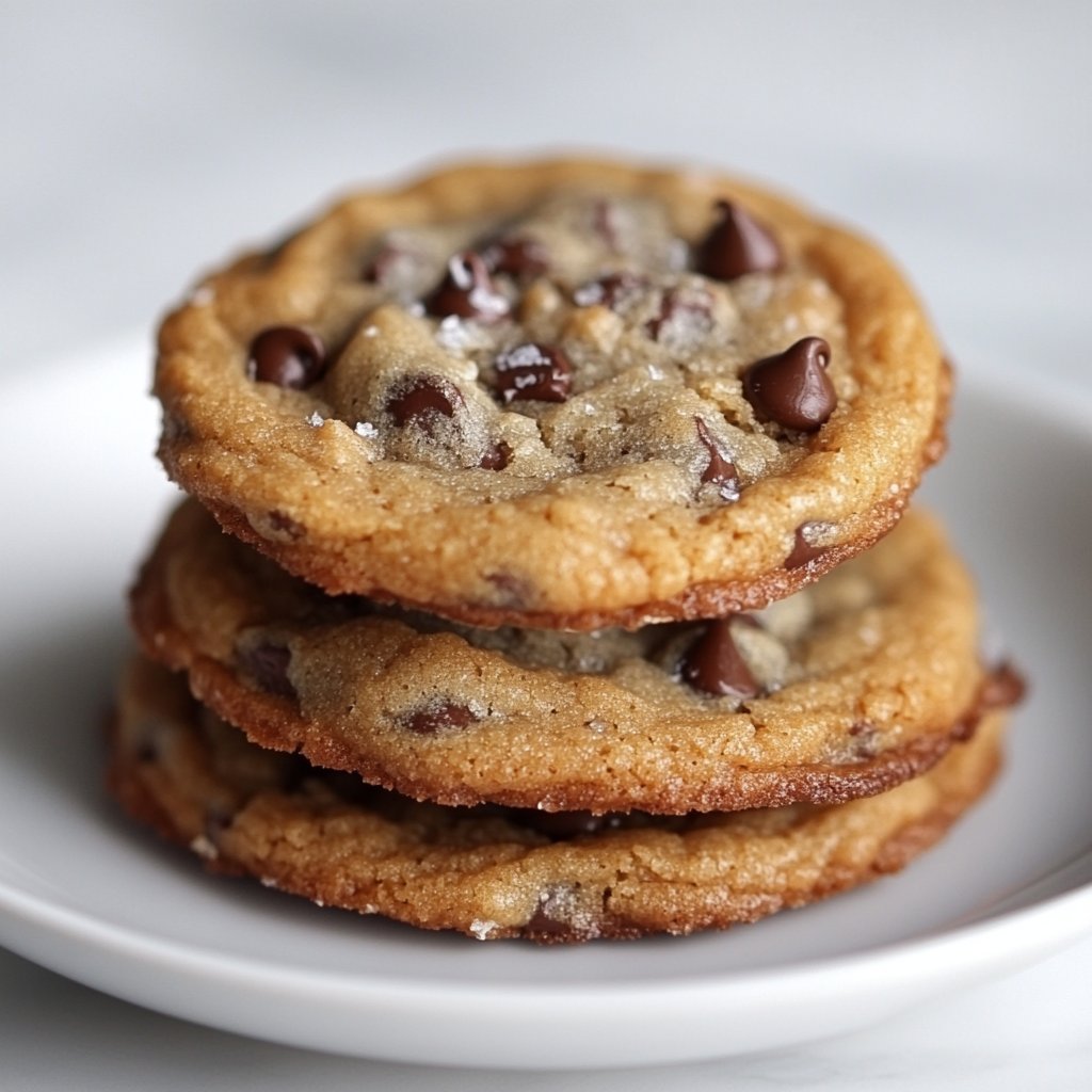 Crispy and Chewy Chocolate Chip Cookies Recipe