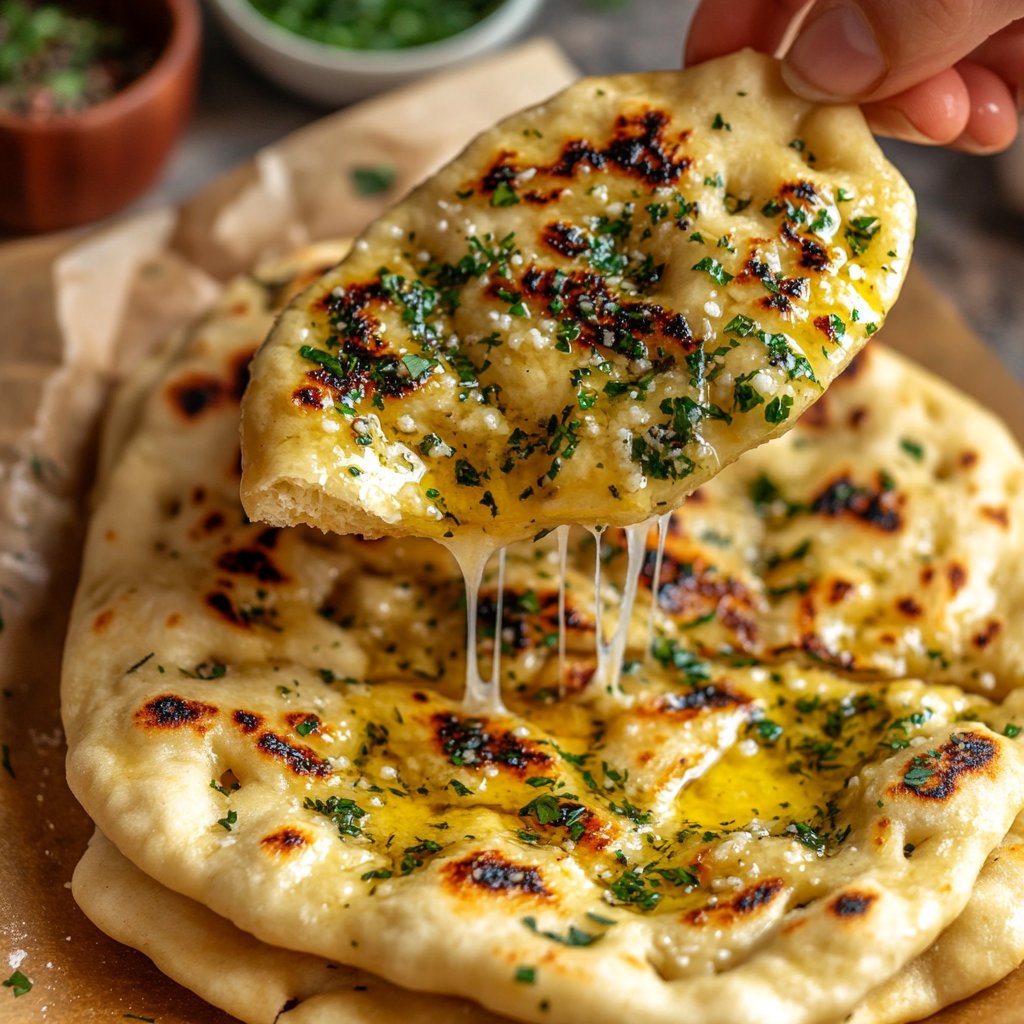 Buttery Garlic Naan Bread Recipe: Delicious & Easy