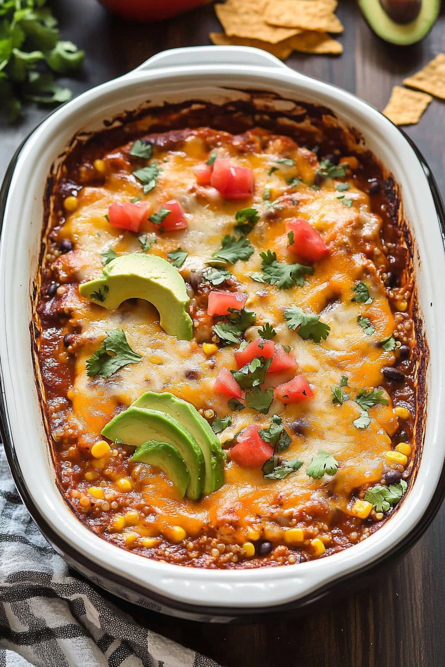 Crock Pot Mexican Casserole with Quinoa Recipe