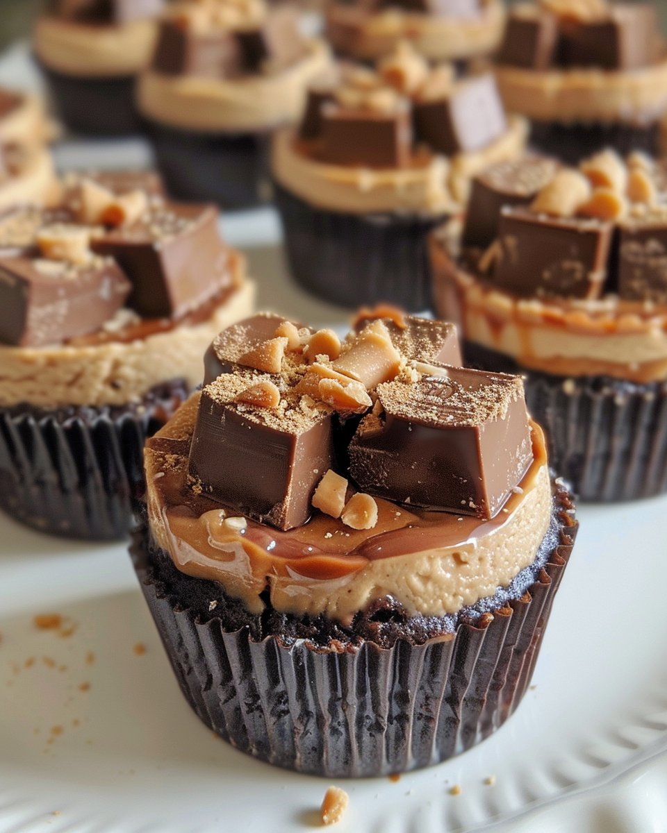 Chocolate Peanut Butter Mini Cheesecakes Recipe