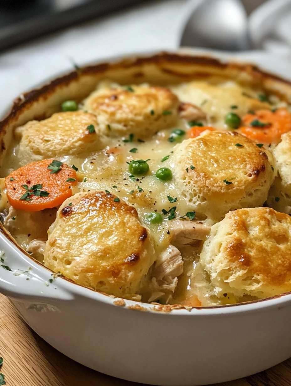 Chicken Pot Pie with Biscuits Recipe