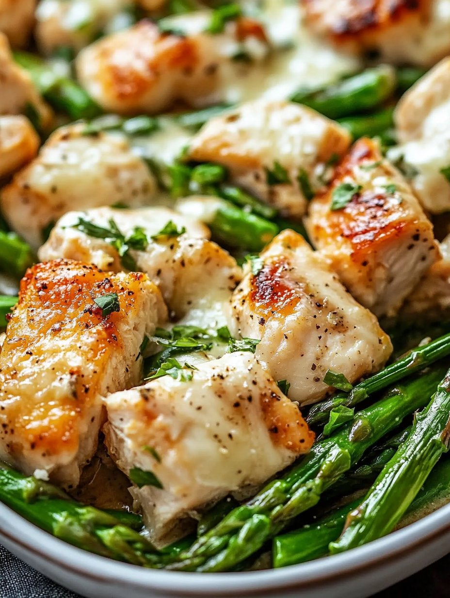 Classic Caesar Chicken with Asparagus Recipe