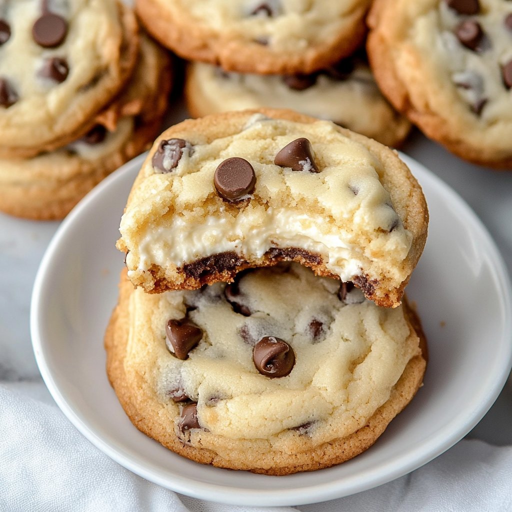 Easy Chocolate Chip Cheesecake Cookies Recipe