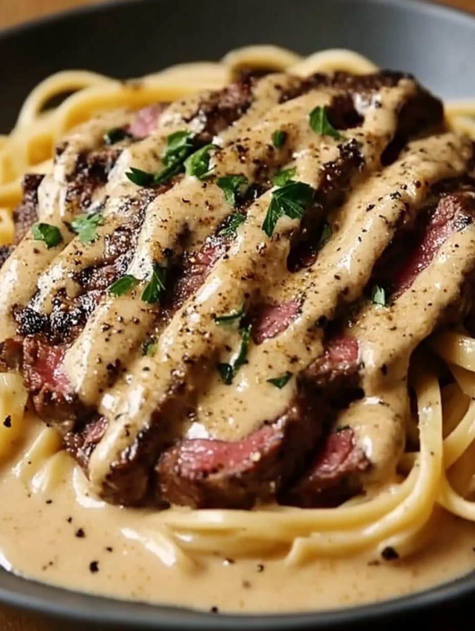 Creamy Cajun Steak Alfredo - Rich and Flavorful Recipe