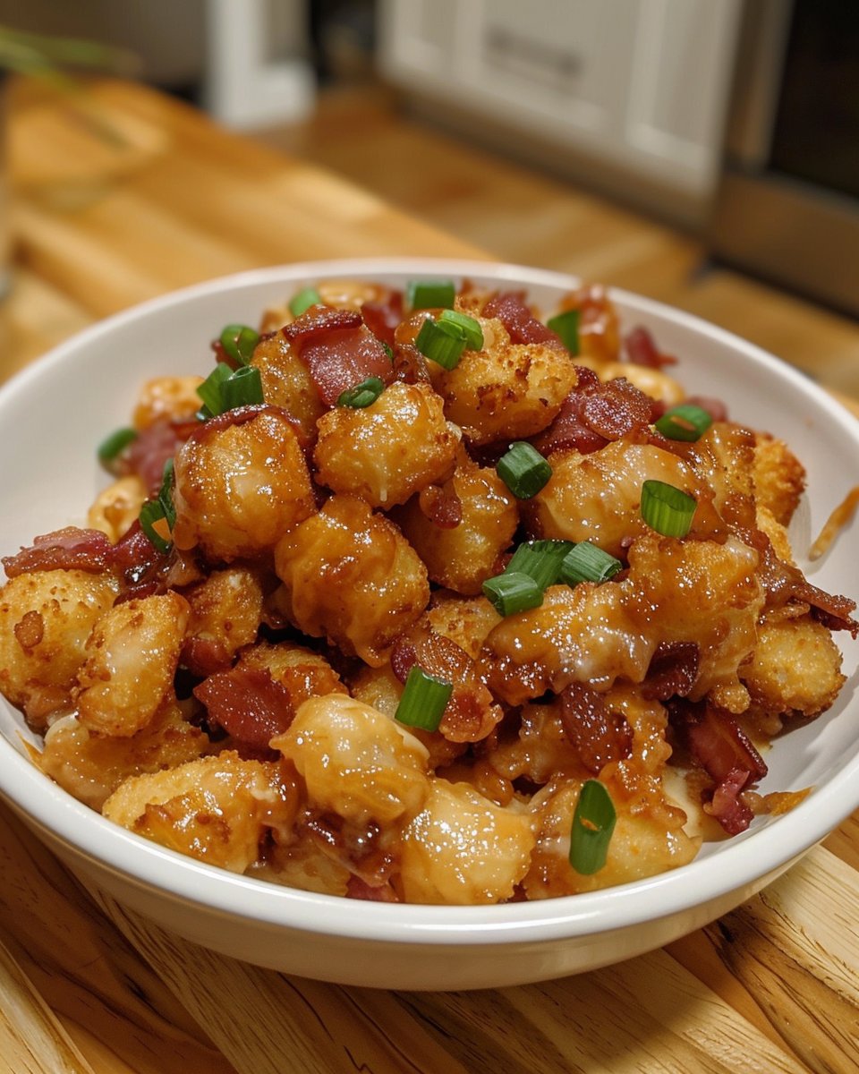 Chicken Bacon Ranch Tater Tot Casserole Recipe