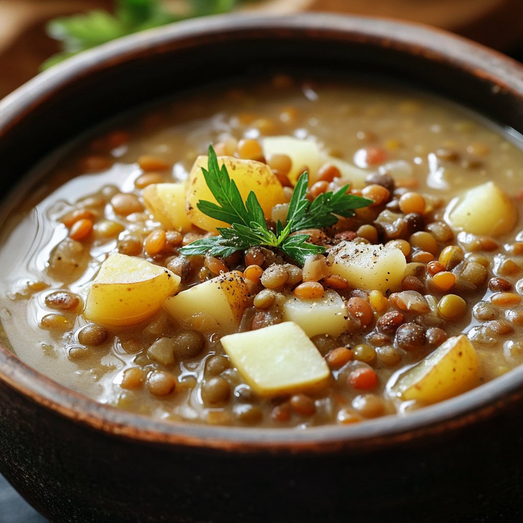 Hearty Lentil and Potato Soup Recipe - Comfort in a Bowl