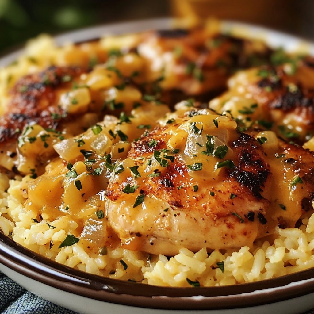 Smothered Chicken and Rice Recipe - Perfect Comfort Food