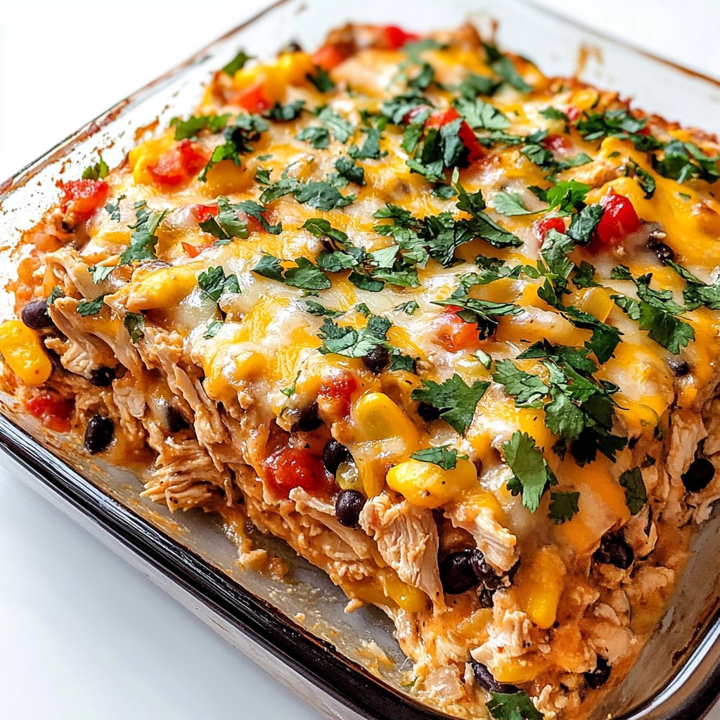 Easy Chicken Burrito Casserole Recipe for Family Gatherings