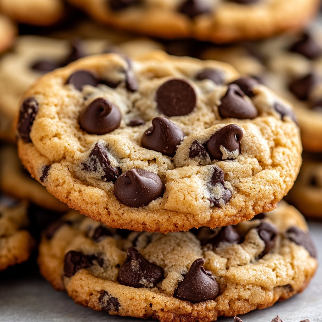 Crispy and Chewy Chocolate Chip Cookies Recipe