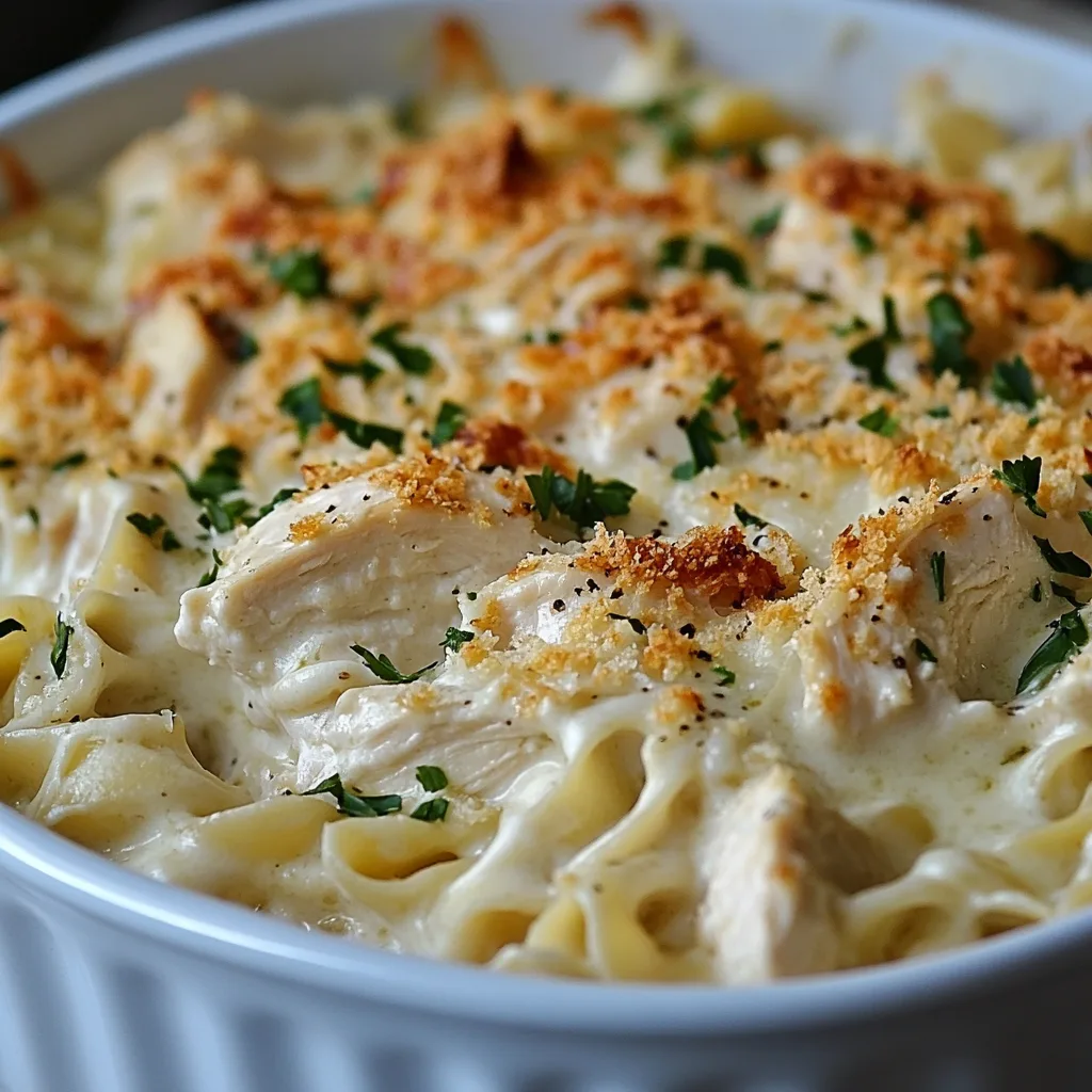 Chicken Alfredo Casserole