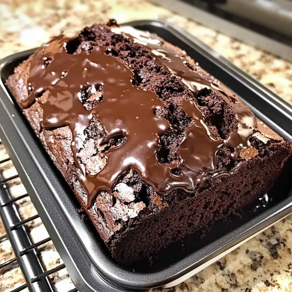 Hot Fudge Brownie Bread