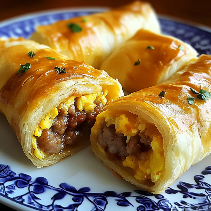 Sausage and Egg Breakfast Rolls for a Hearty Start;