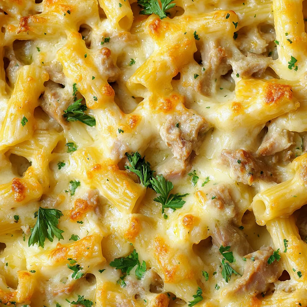 Easy Creamy Tuna Pasta Bake