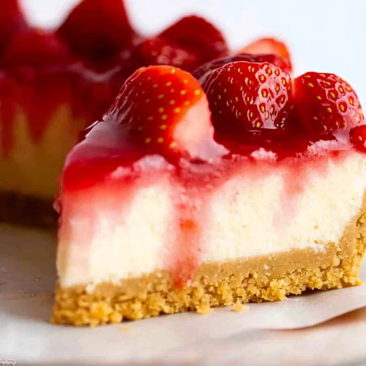Easy Strawberry Cheesecake
