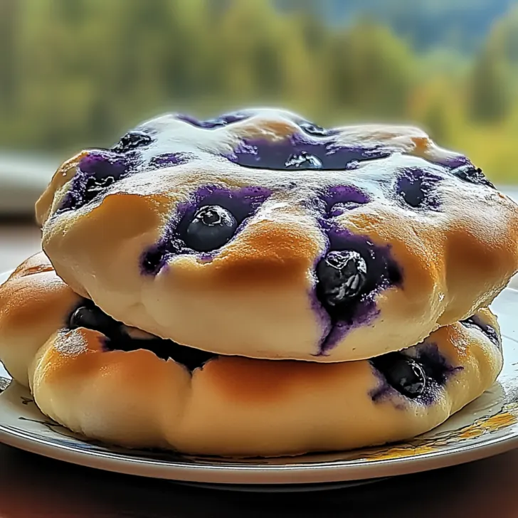 Blueberry Fluffy Cottage Cheese Cloud Bread