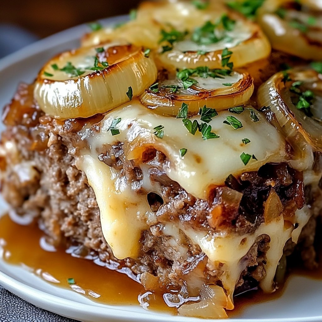 Easy French Onion Meatloaf - Perfect Comfort Food