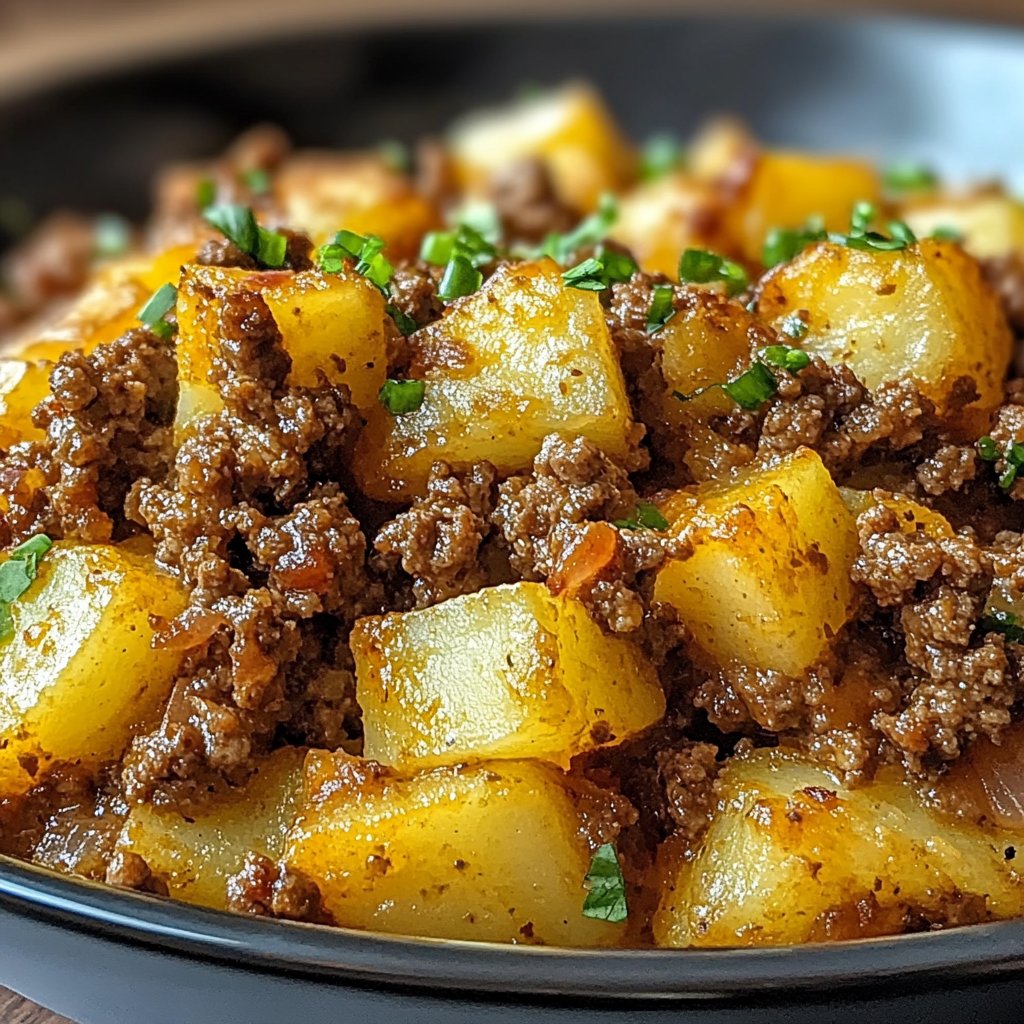 Delicious Ground Beef and Potatoes Casserole Recipe