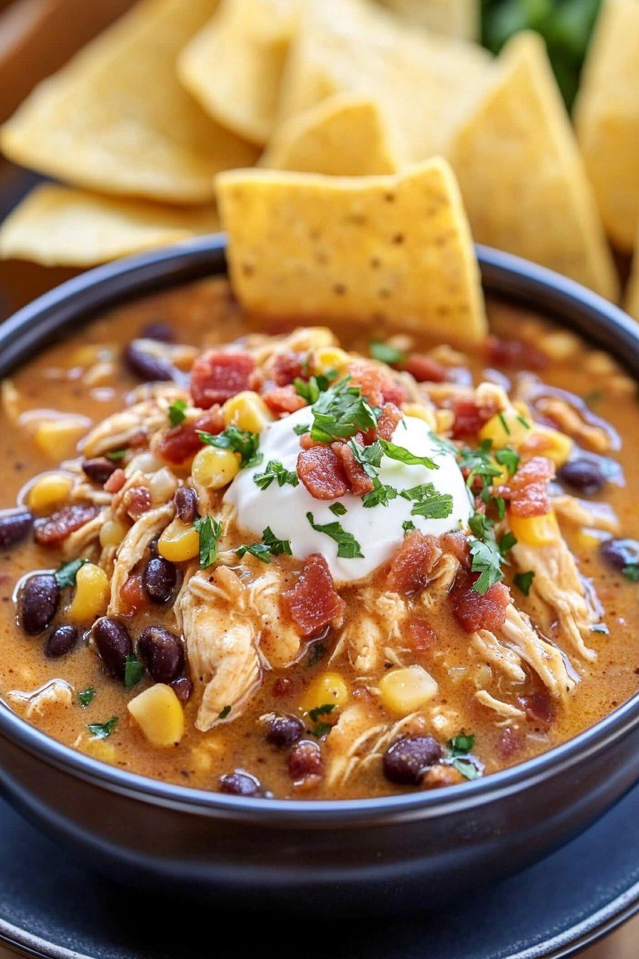 Slow Cooker Crack Chicken Chili Recipe | Flavorful & Easy