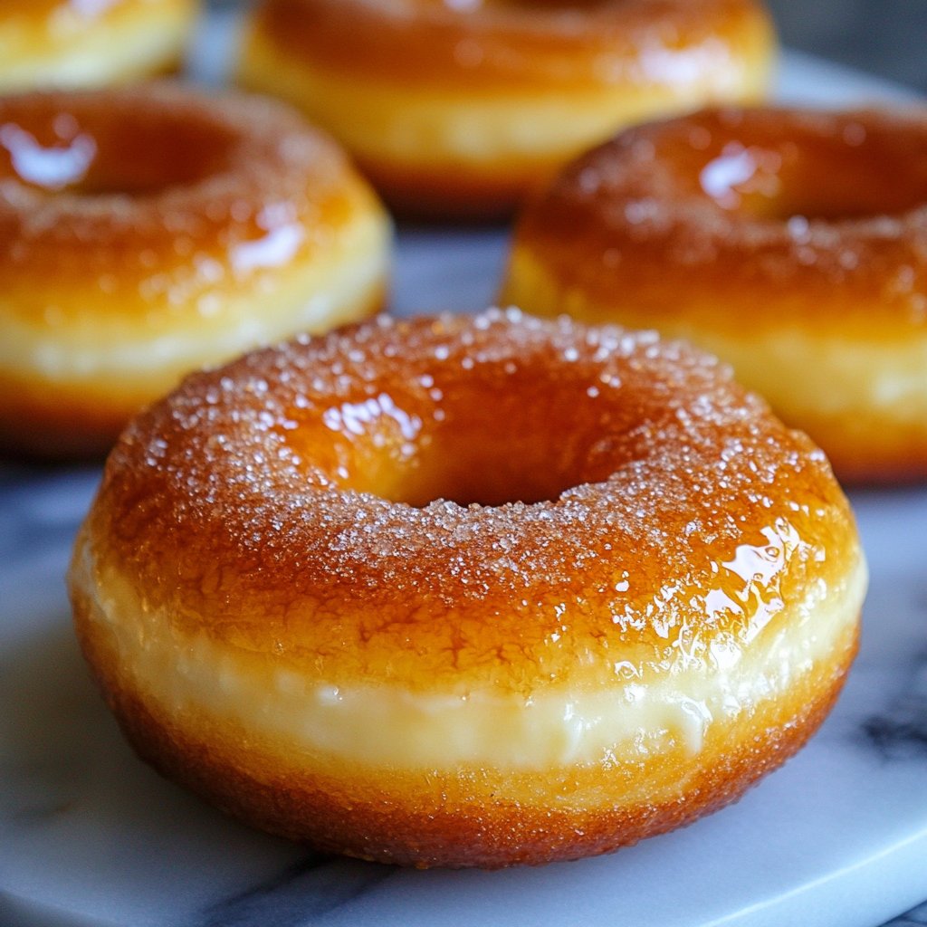 Soft Crunchy Creme Brulee Donuts Recipe