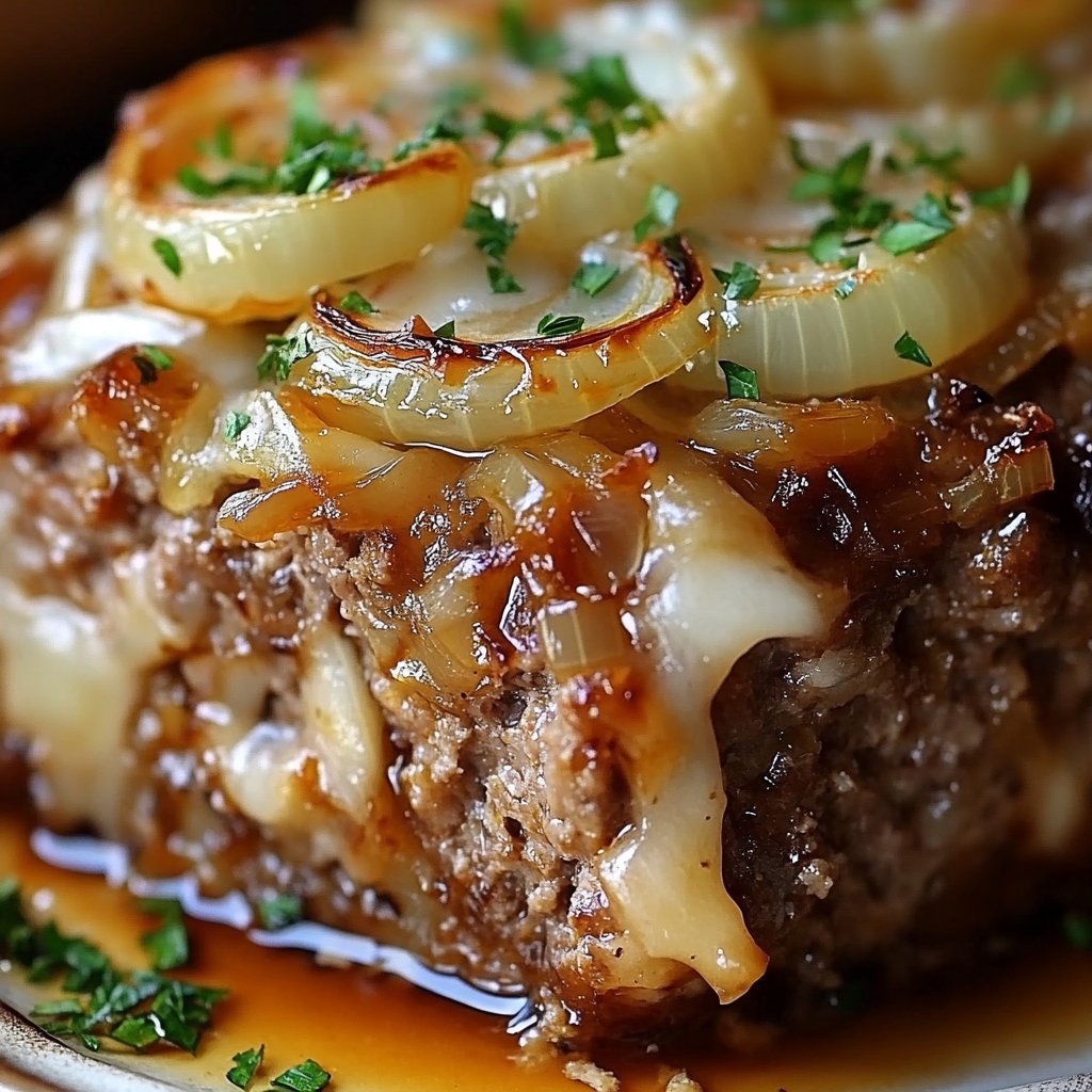 Easy French Onion Meatloaf - Perfect Comfort Food