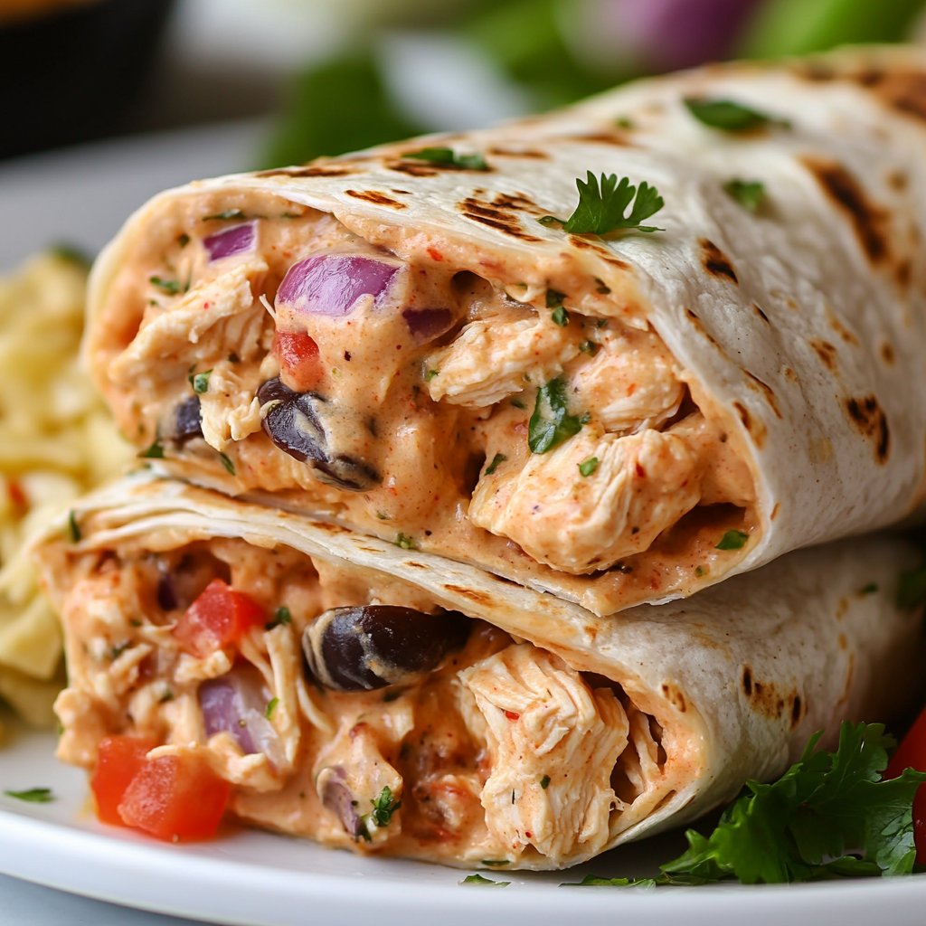 Quick and Tasty Chipotle Ranch Chicken Burrito Recipe