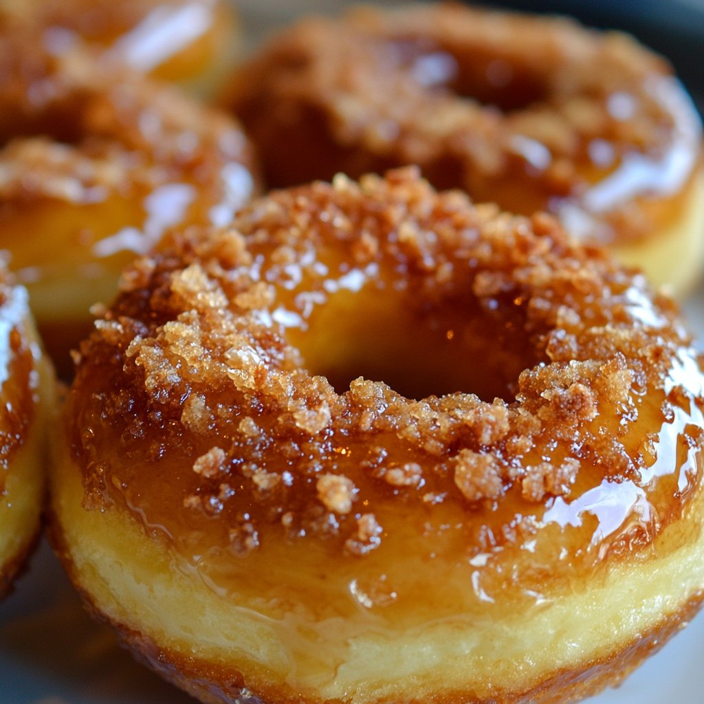 Soft Crunchy Creme Brulee Donuts Recipe