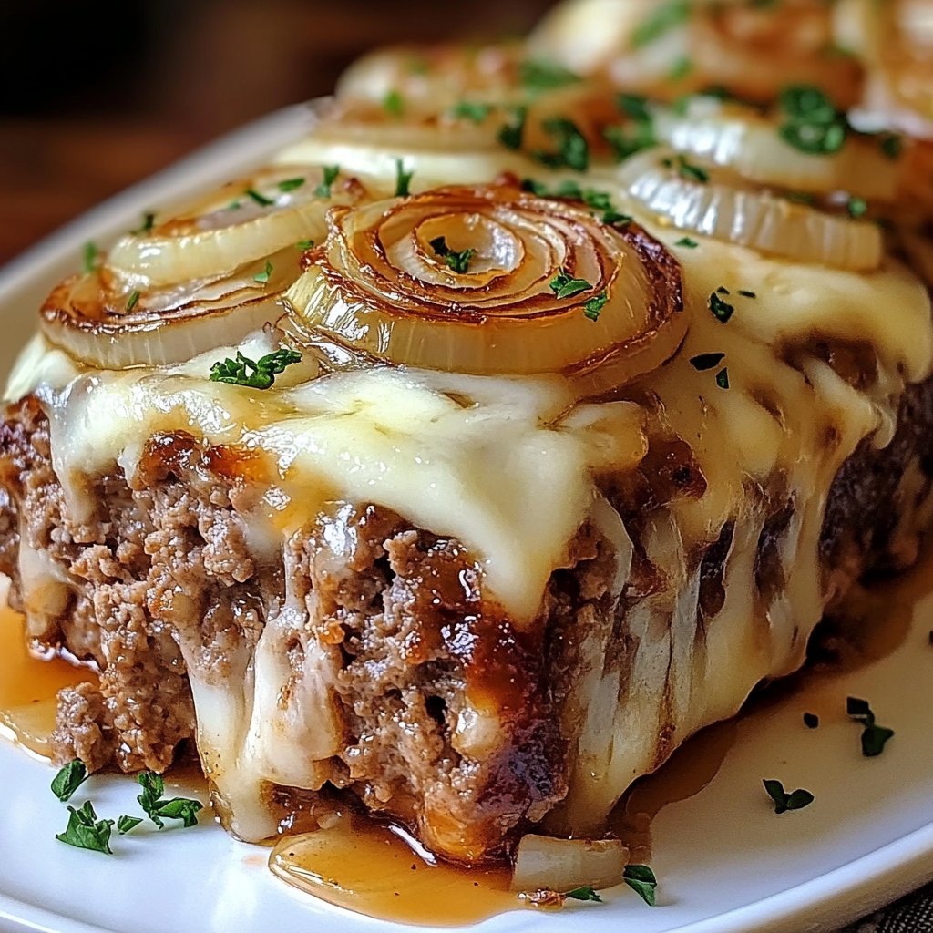 Easy French Onion Meatloaf - Perfect Comfort Food