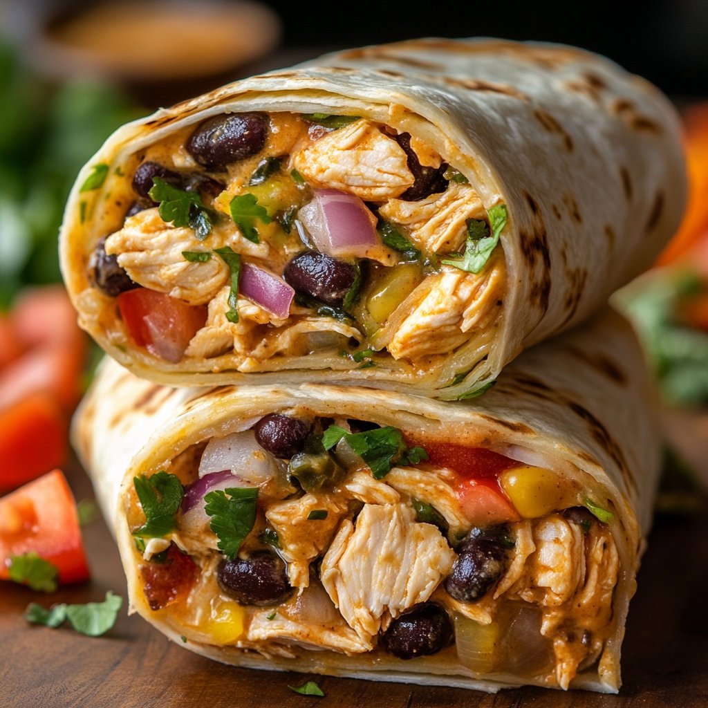 Quick and Tasty Chipotle Ranch Chicken Burrito Recipe