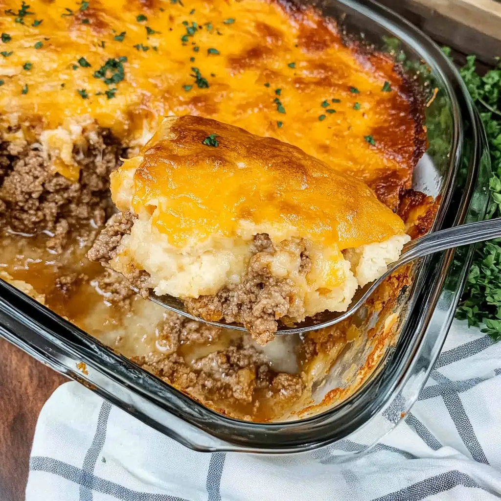 Cheddar Bay Ground Beef Cobbler