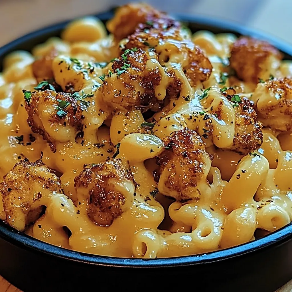 Creamy Honey Pepper Chicken Mac and Cheese