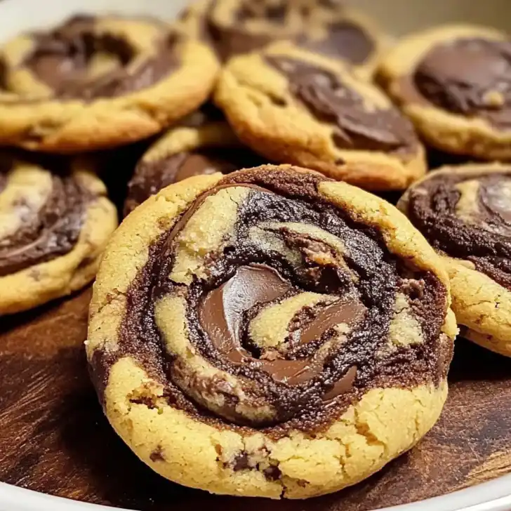 Peanut Butter Brownie Swirl Cookies