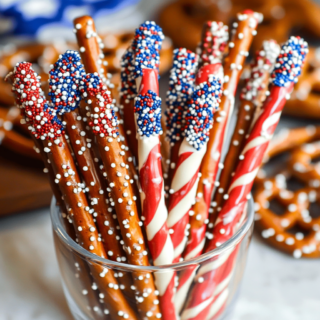 Patriotic Pretzel Rods