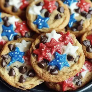 Patriotic Chocolate Chip Cookies