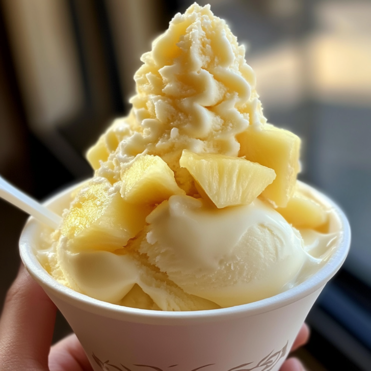 PINEAPPLE GREEK YOGURT ICE CREAM