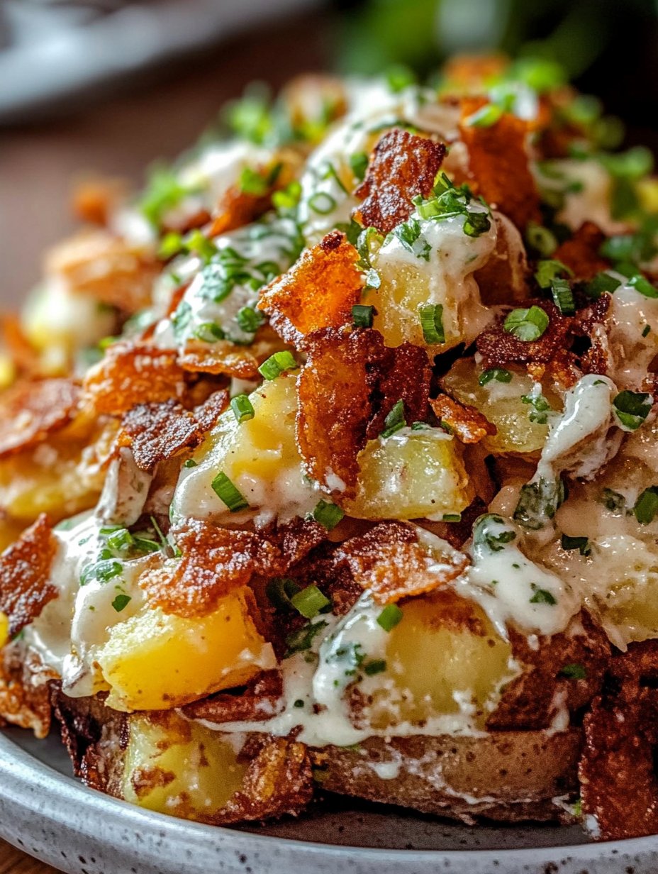 Crispy Smashed Potato Salad