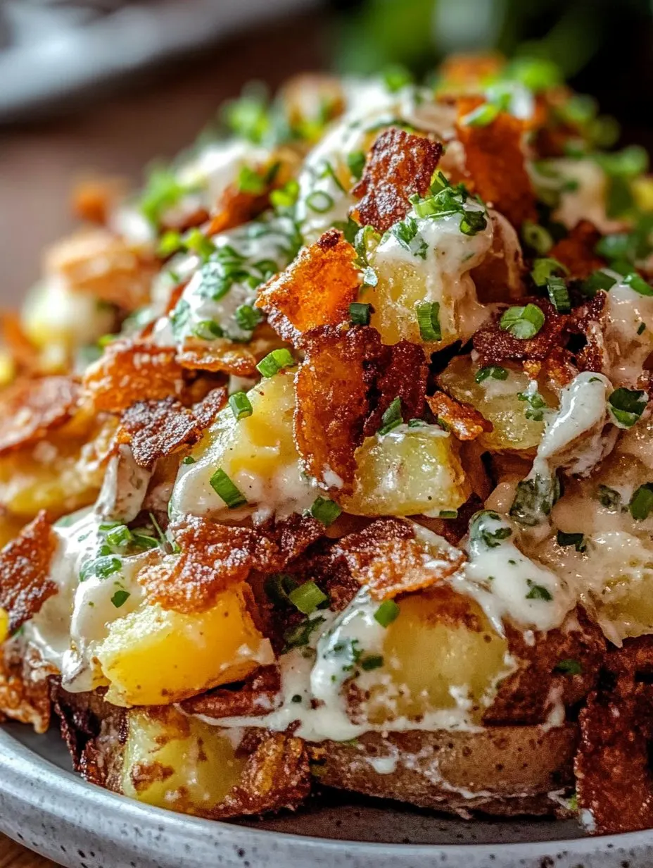 Crispy Smashed Potato Salad