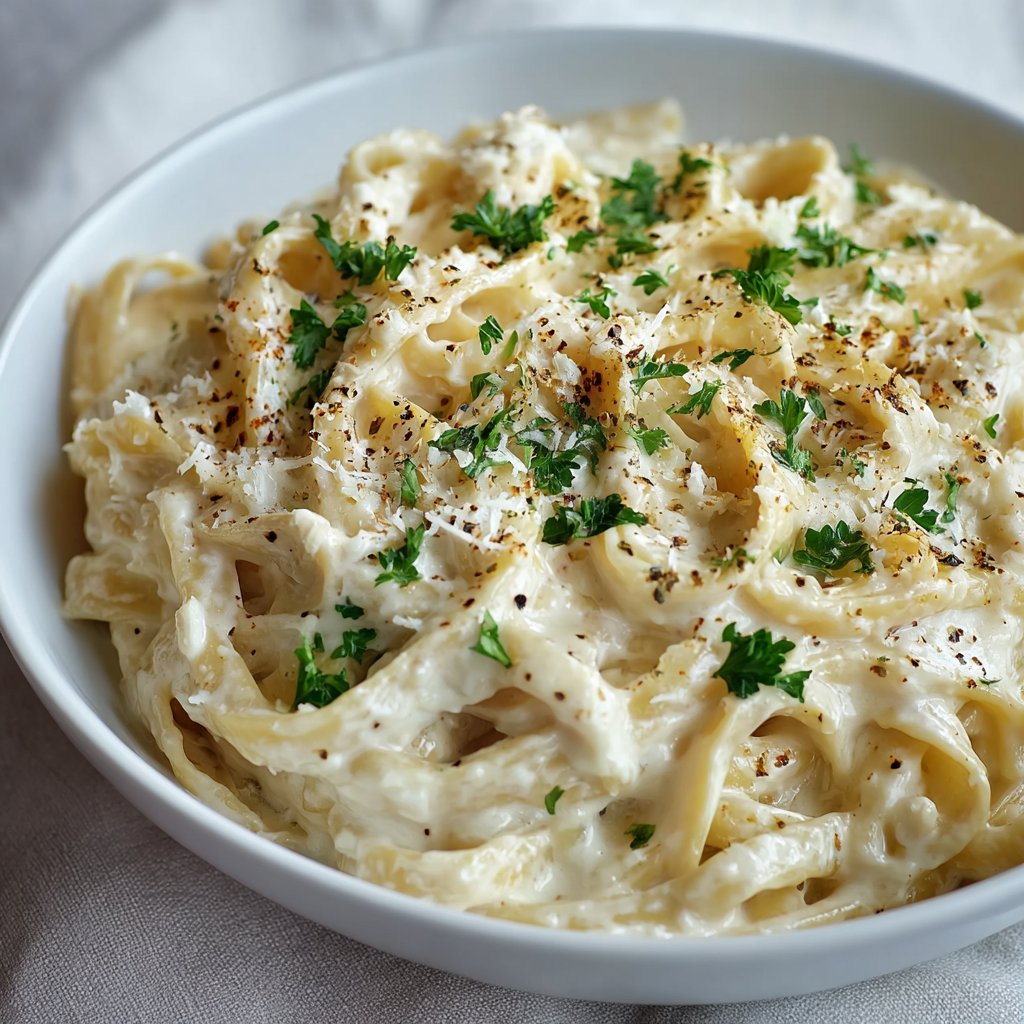 Creamy Roasted Garlic Alfredo Sauce Recipe