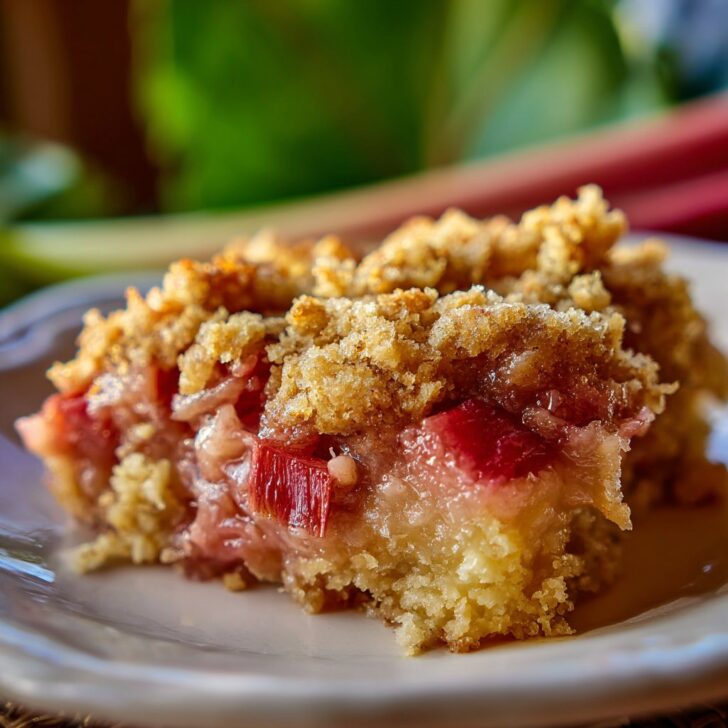 rhubarb dump cake
