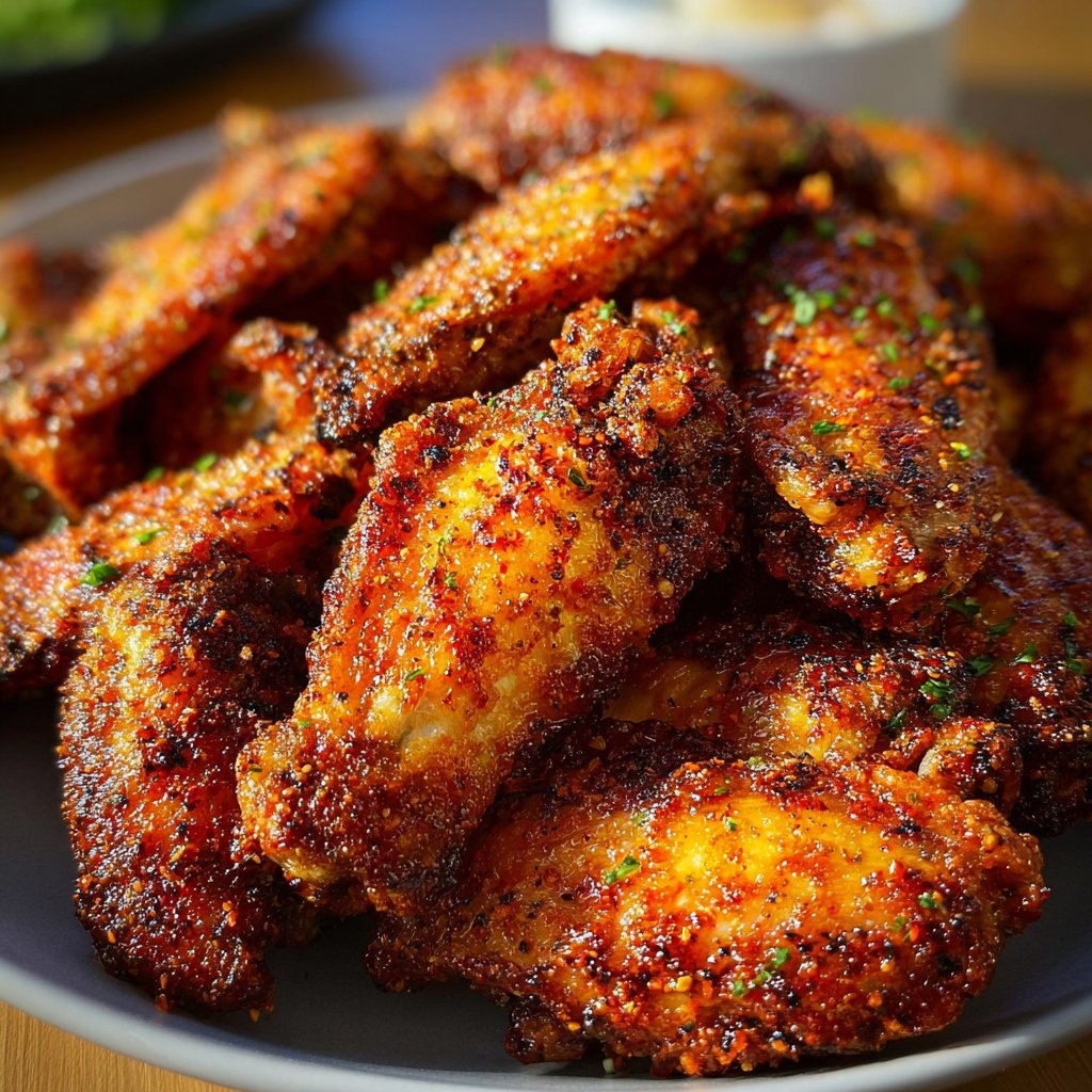 Crispy Dry Rub Chicken Wings