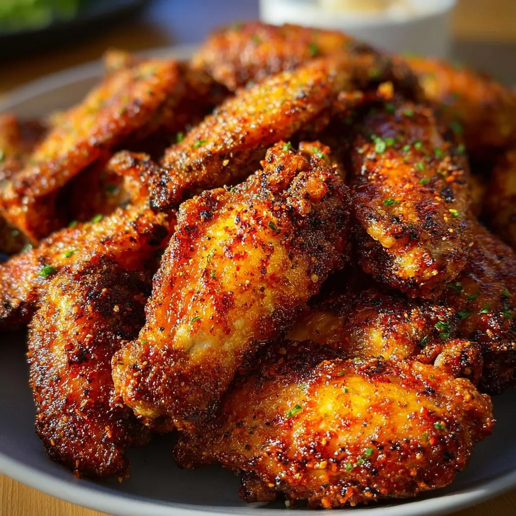 Crispy Dry Rub Chicken Wings