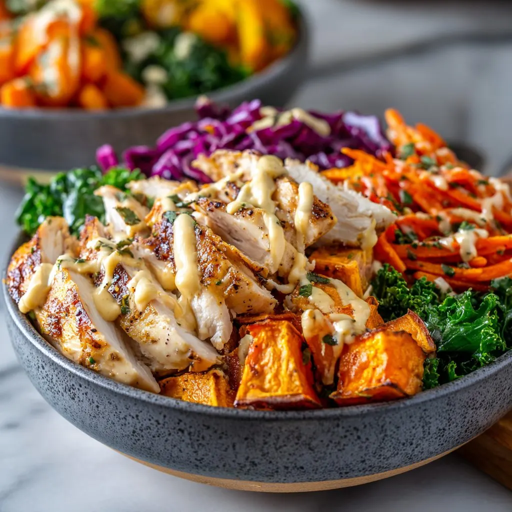 Chicken and Sweet Potato Bowls for Two