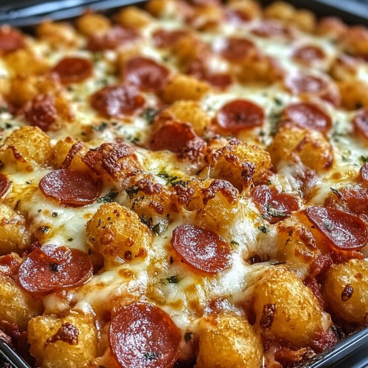 Pizza Tot Casserole