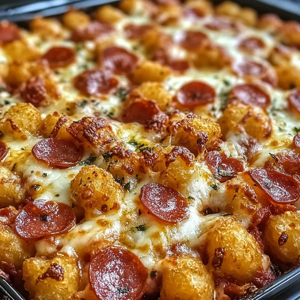 Pizza Tot Casserole