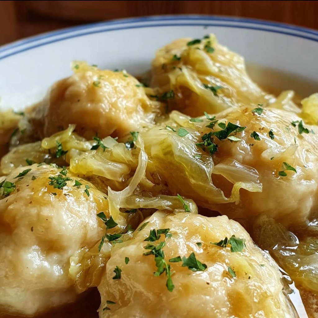 German Cabbage and Dumplings