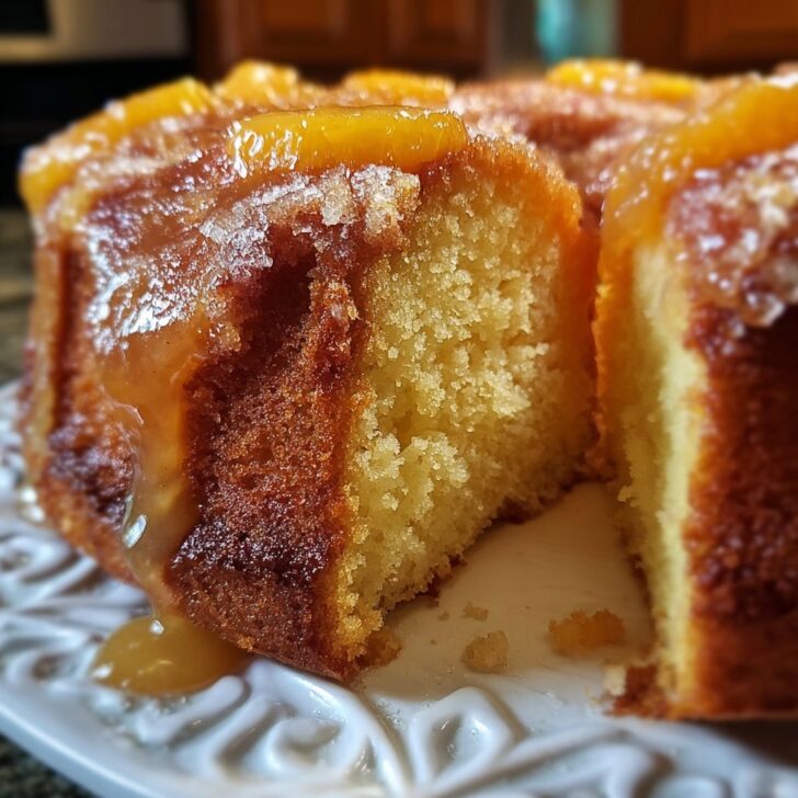 PEACH COBBLER POUND CAKE